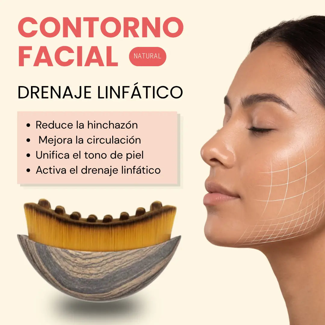 Linfatika™ — Cepillo de Drenaje Linfático Facial